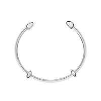 Pepita cuff in sterling silver 2 Stoppers in sterling silver included - Silver