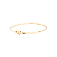 Essentials bangle yellow gold Cuff bracelet - Yellow Gold