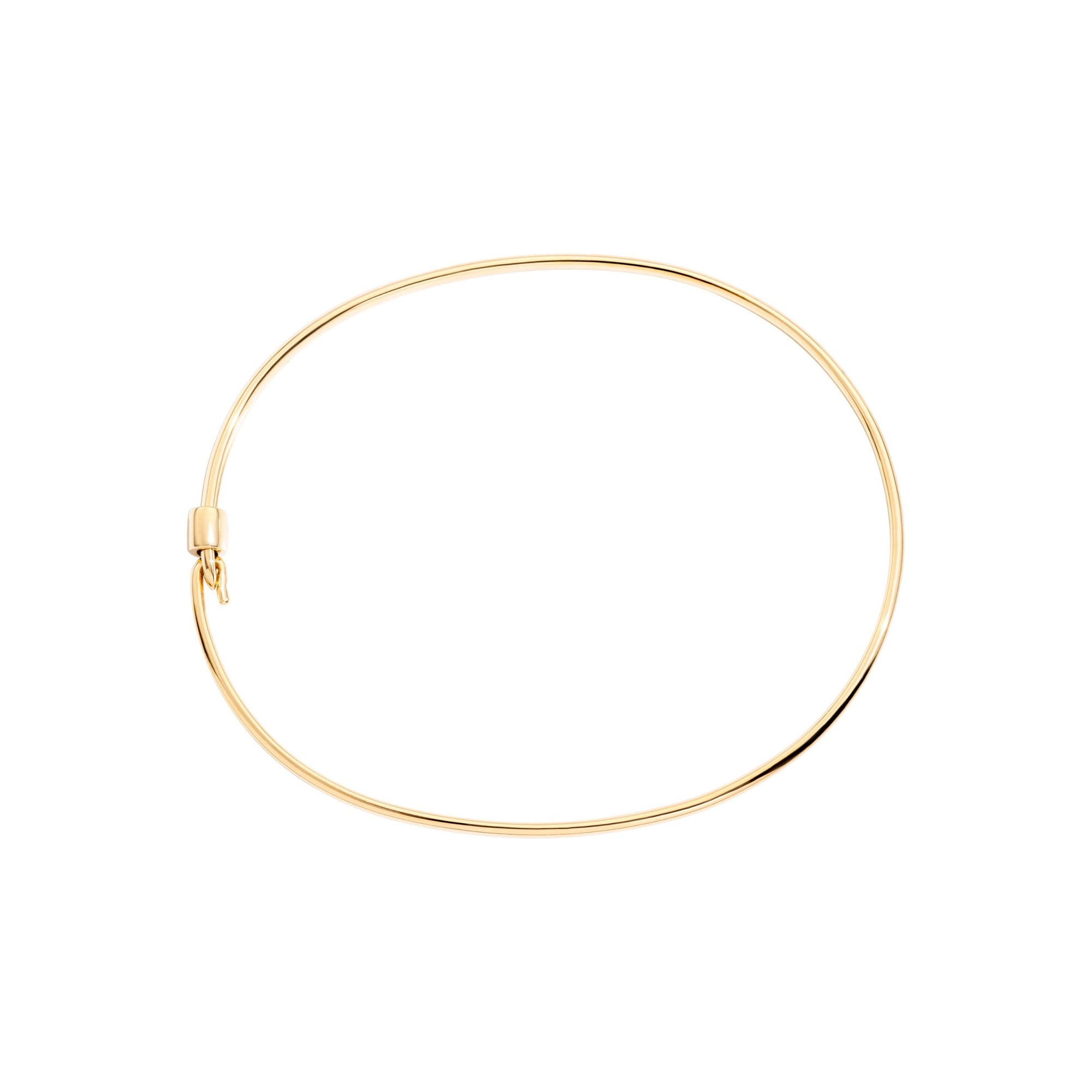 Essentials bangle yellow gold Cuff bracelet - Yellow Gold