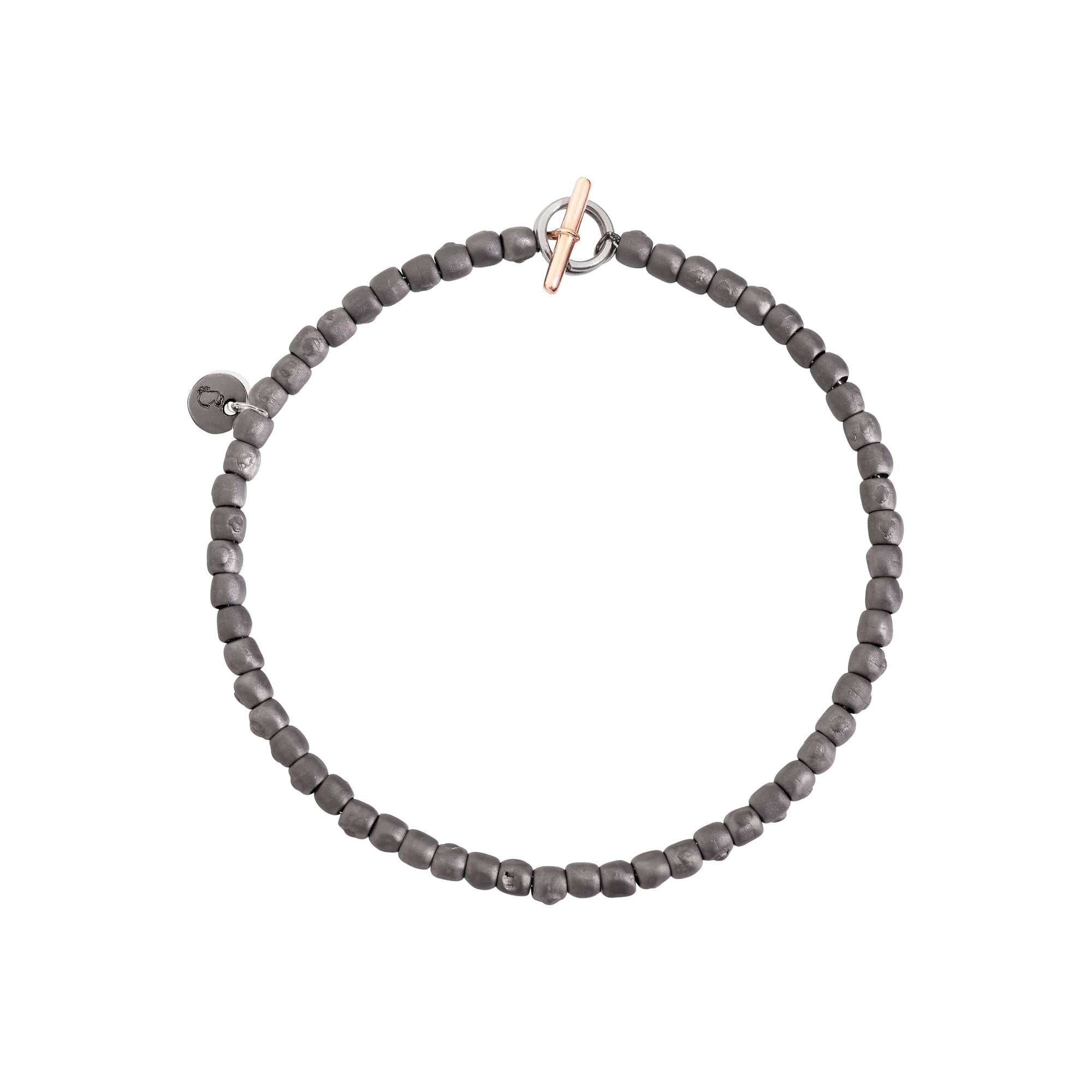 Mini granelli rose gold & titanium Bracelet - Rose Gold & Titanium