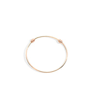 Nodo bangle in 9K rose gold with bayonet clasp - Rose Gold