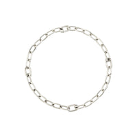 Essentials silver openable link Bracelet - Silver