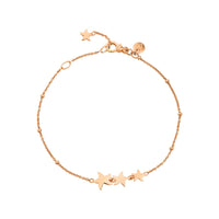 Bracelet in 9K rose gold with 3 stars - Rose Gold