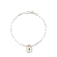 Lock bracelet in 925 sterling silver - Silver