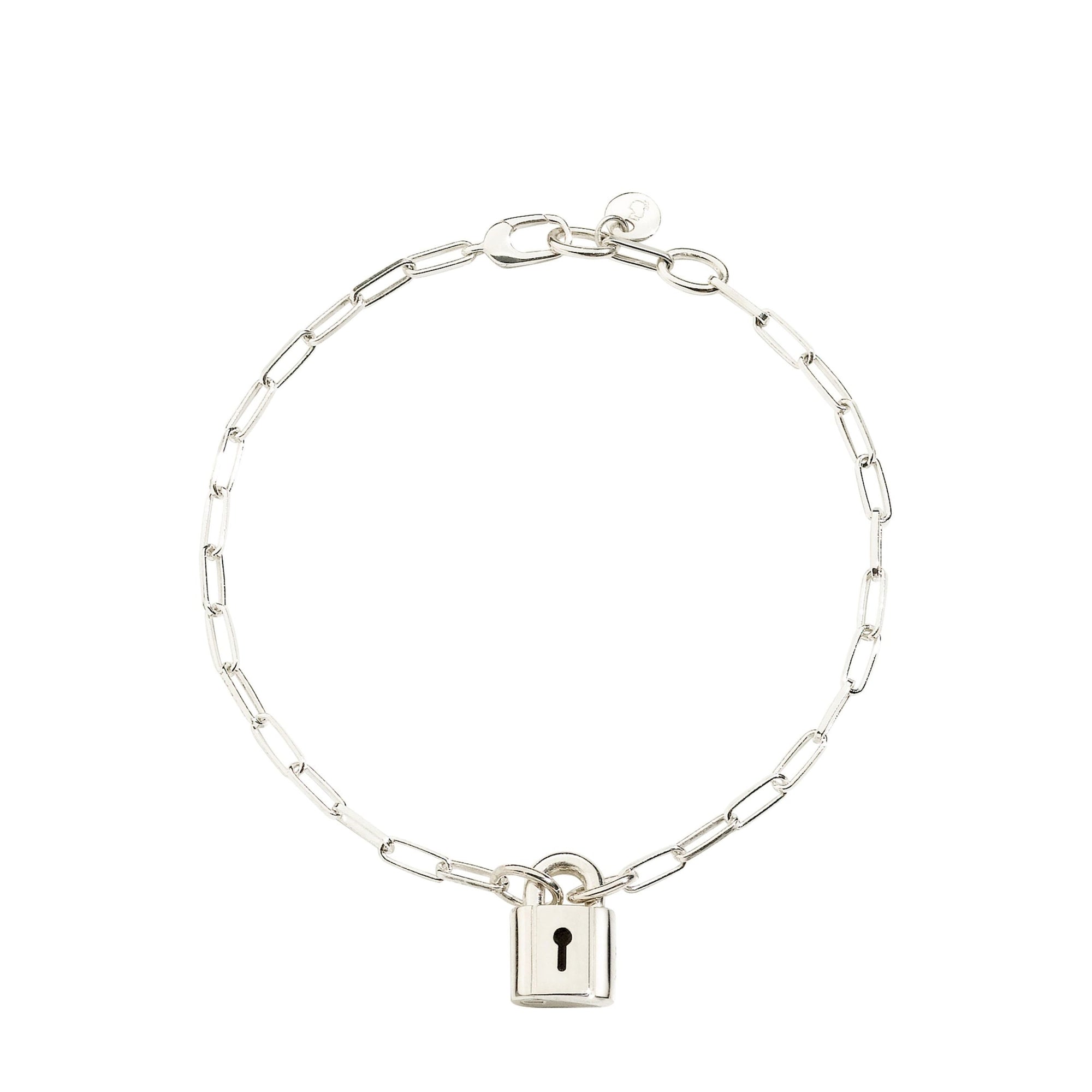 Lock bracelet in 925 sterling silver - Silver