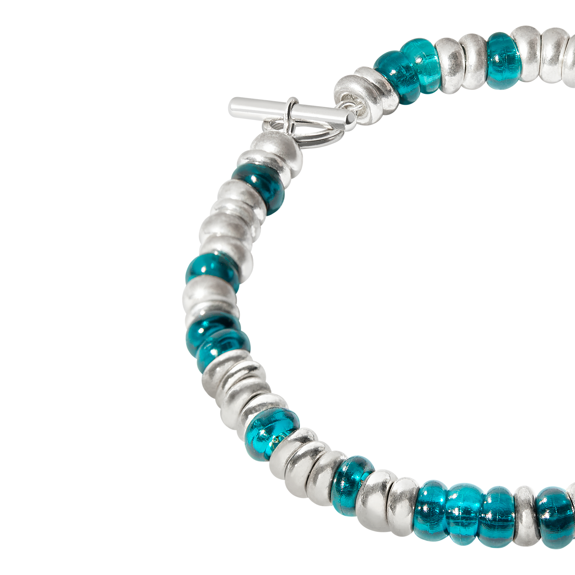 Rondelle silver Bracelet - Silver