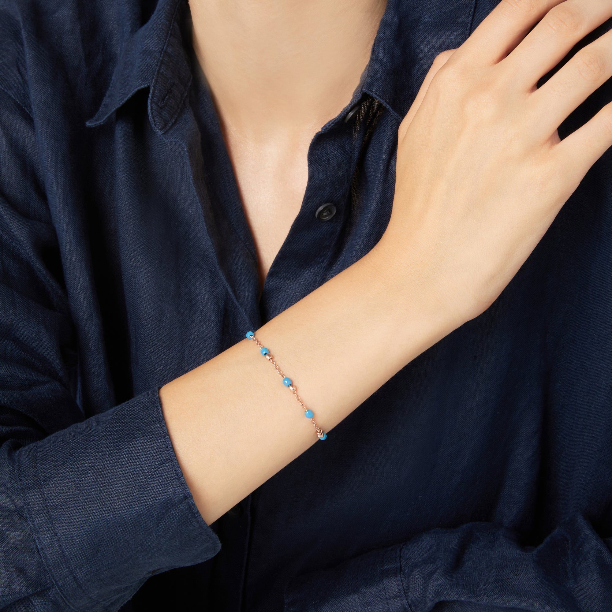 Granelli rose gold Bracelet - Rose Gold
