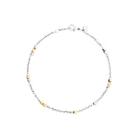 Mini granelli yellow gold & silver Bracelet - Yellow Gold & Silver