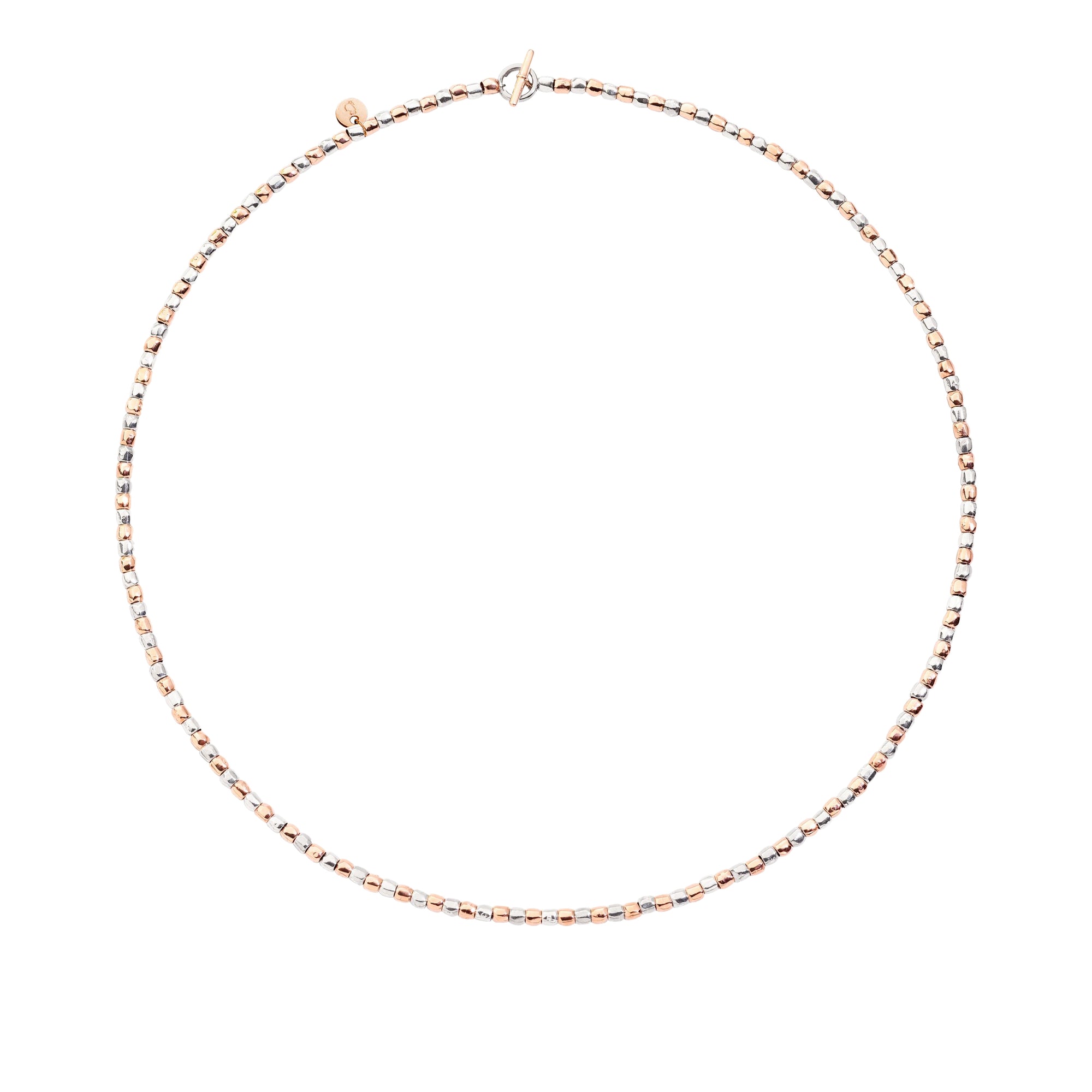 Mini granelli rose gold & silver Necklace - Rose Gold & Silver