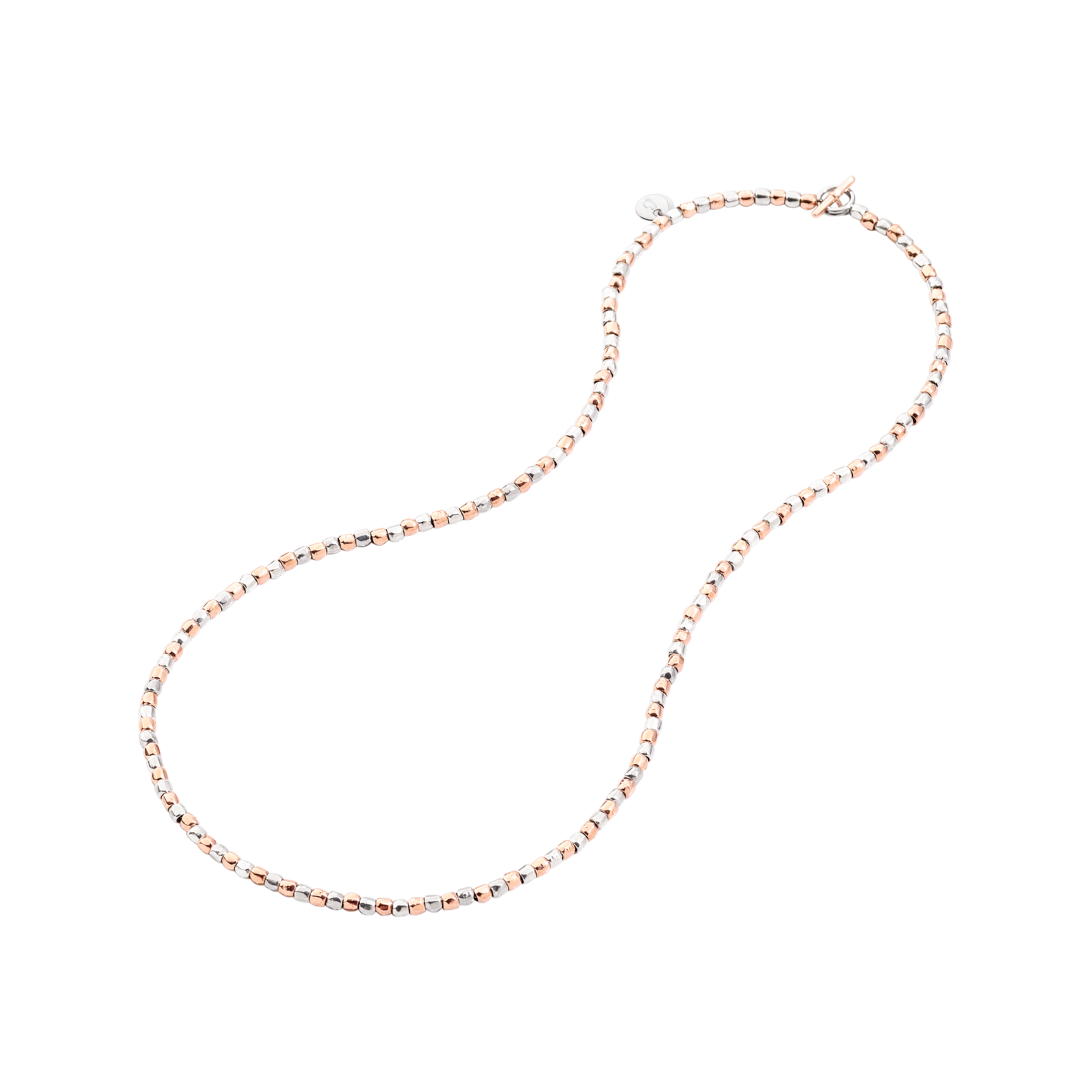 Mini granelli rose gold & silver Necklace - Rose Gold & Silver