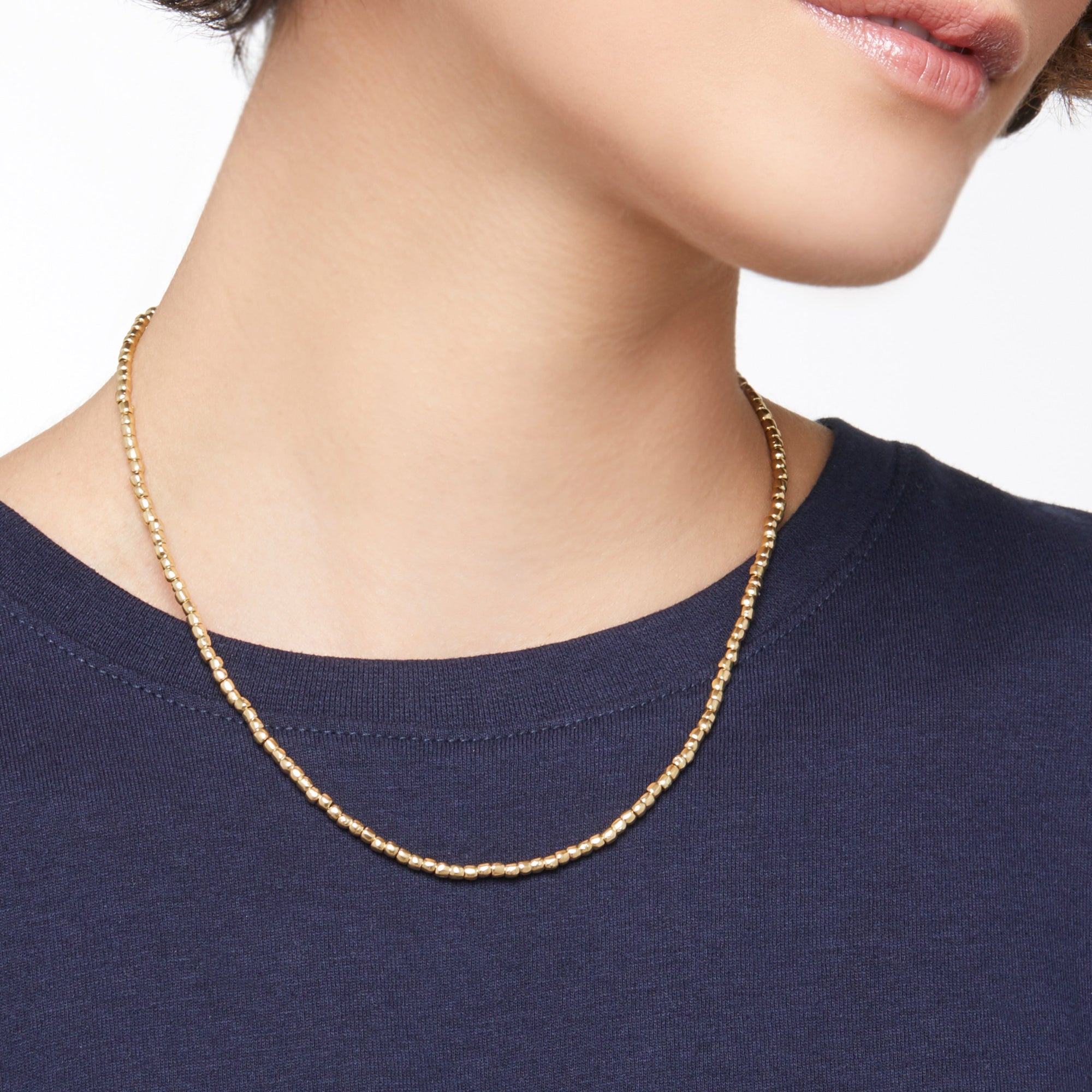 Mini granelli yellow gold Necklace - Yellow Gold