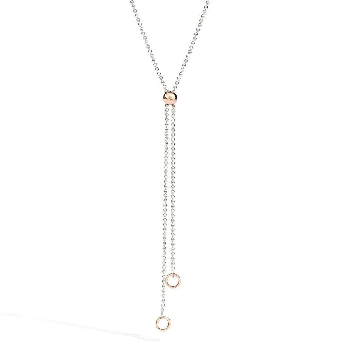 Bollicine sterling silver & rose gold Necklace - Rose Gold & Silver