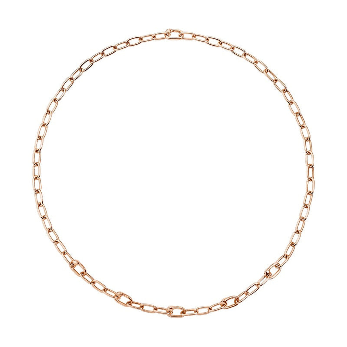 Essentials yellow gold plated rose gold Necklace - Silver