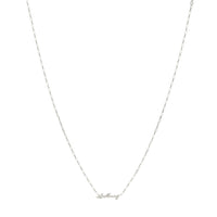 St Moritz necklace in 925 sterling silver, plaquette in 925 sterling silver - Silver