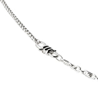 Nodo Necklace in 925 sterling silver with Nodo snap hook closure - Silver