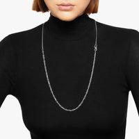 Nodo Necklace in 925 sterling silver with Nodo snap hook closure - Silver