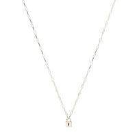 Lock silver Necklace - Silver