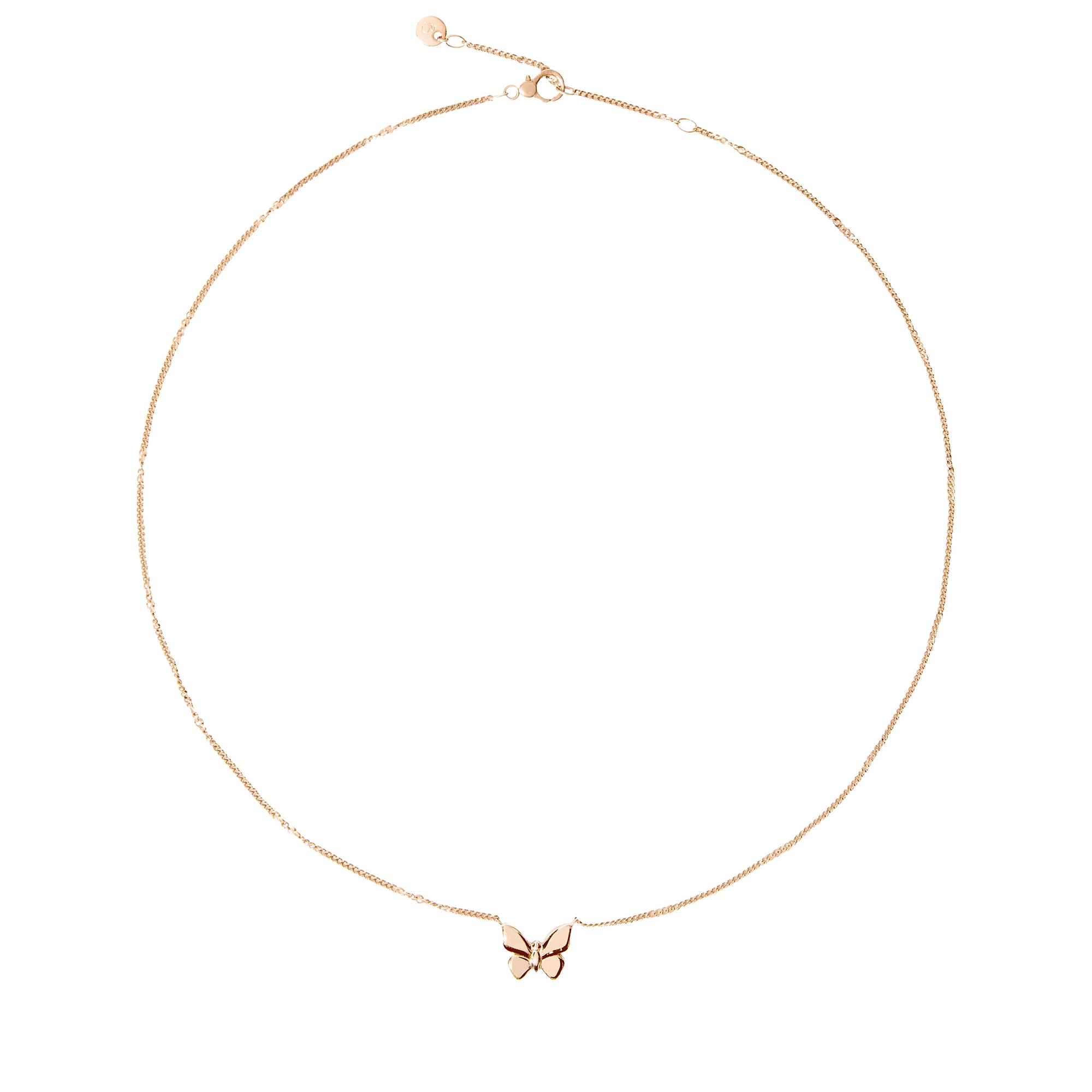 Butterfly rose gold Necklace - Rose Gold