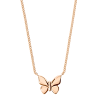 Butterfly rose gold Necklace - Rose Gold