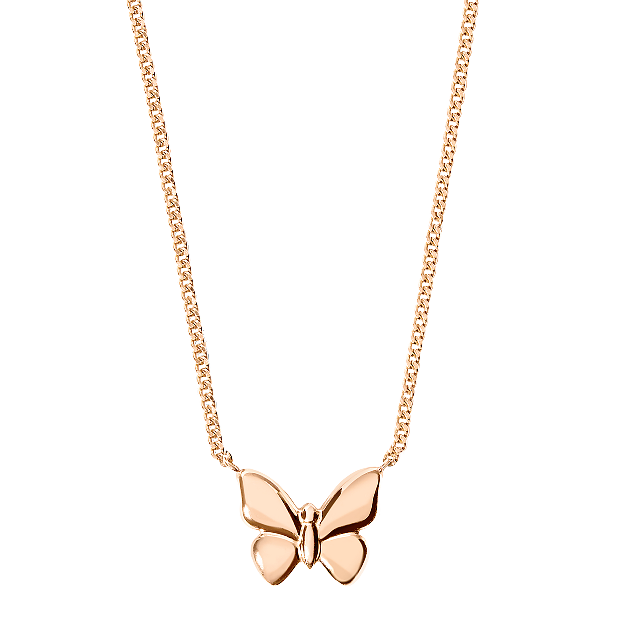 Butterfly rose gold Necklace - Rose Gold