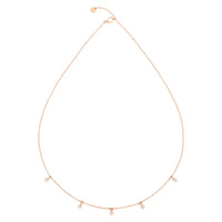 Essentials rose gold & diamonds Necklace - Rose Gold