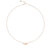 Nodo rose gold & white diamond Necklace - Rose Gold