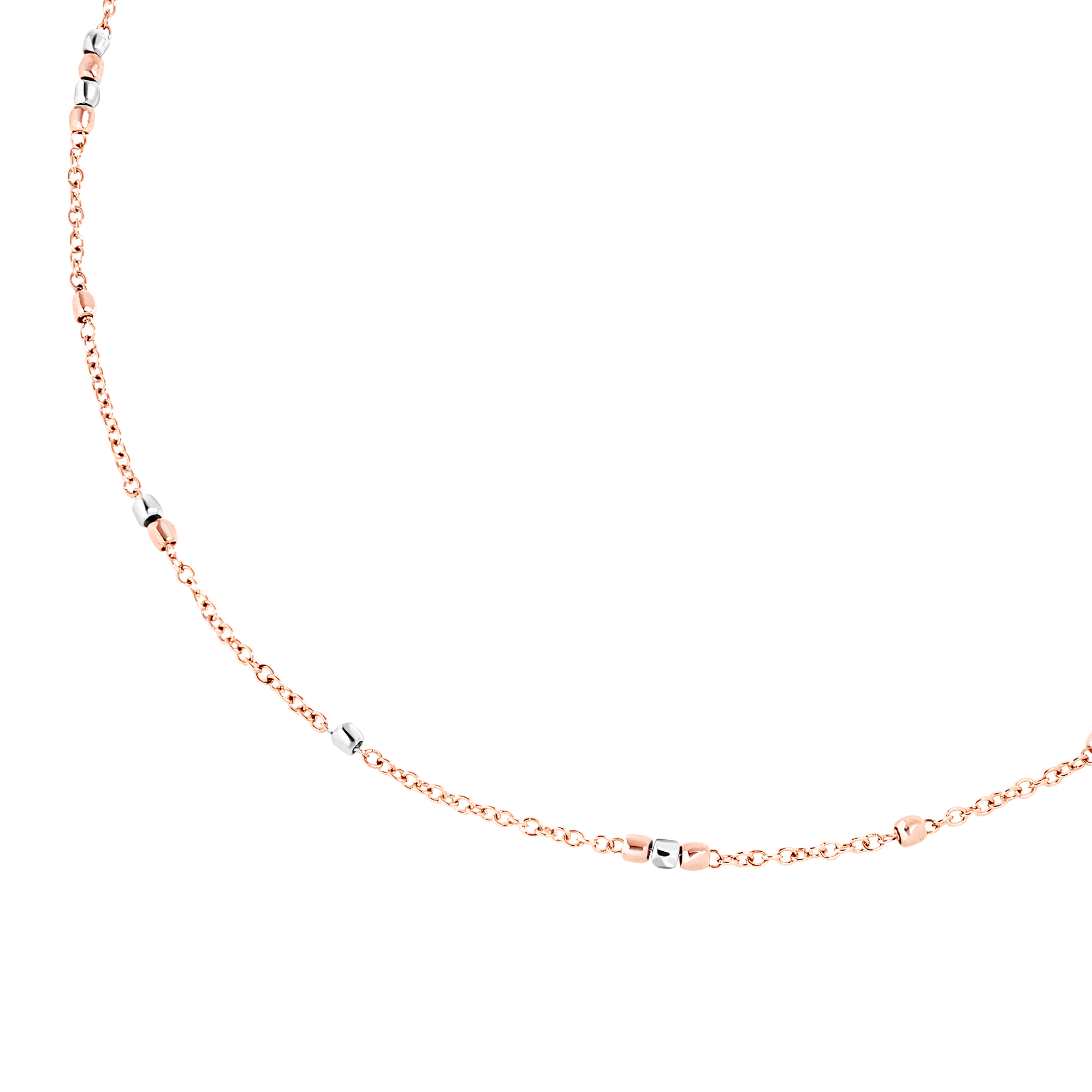 Granelli rose gold & silver Necklace - Rose Gold & Silver
