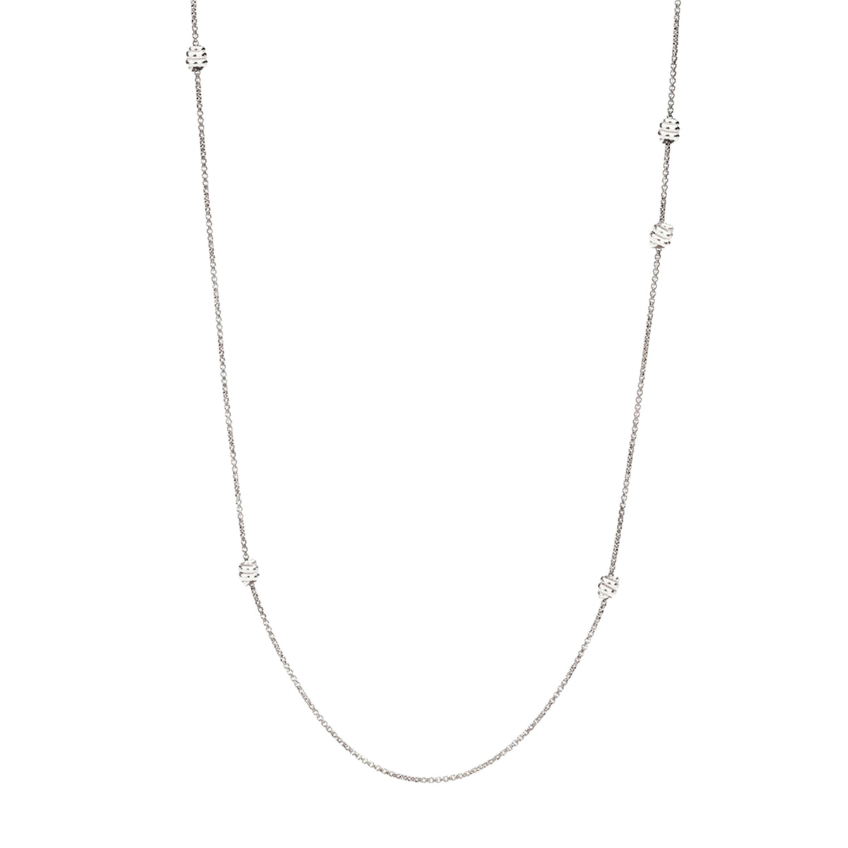 Nodo sterling silver Sautoir - Silver