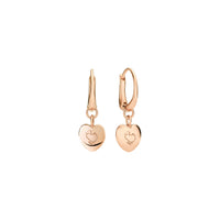 Heart rose gold Half-pair Earring - Rose Gold
