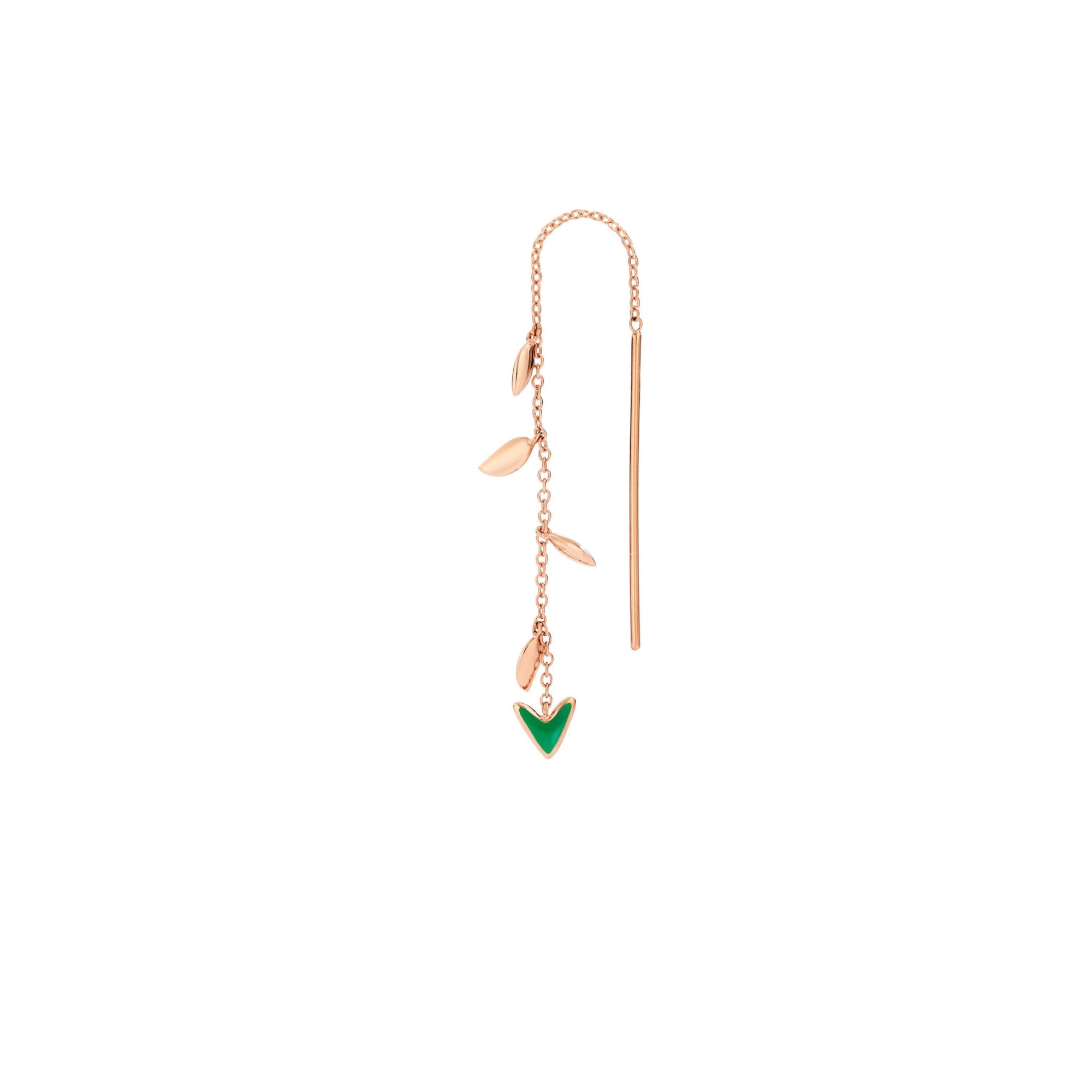Arrow Needle rose gold Half-pair earring - Rose Gold