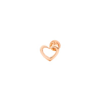 Heart rose gold Stud Half-pair earring - Rose Gold