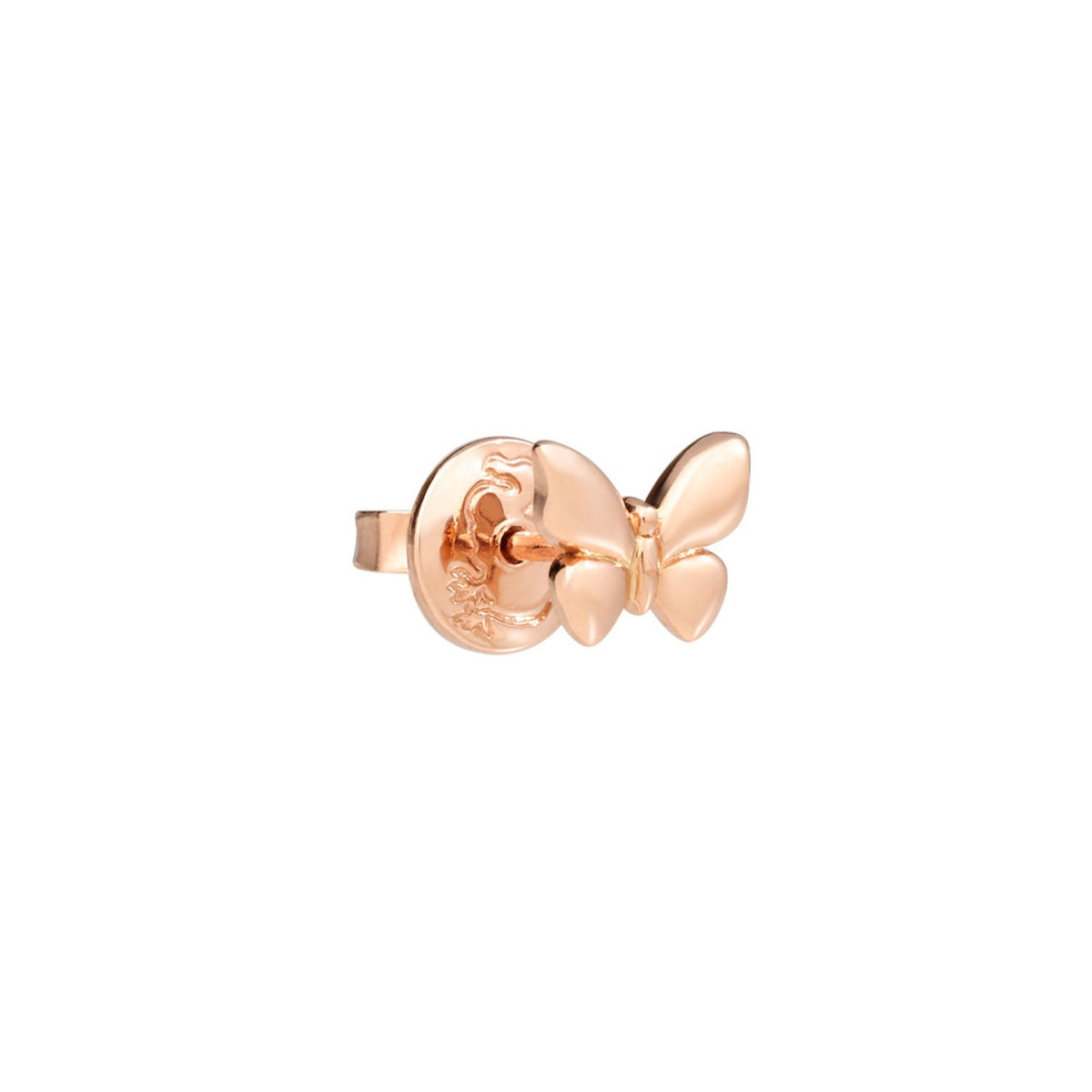 Butterfly rose gold Stud Half-pair Earring - Rose Gold