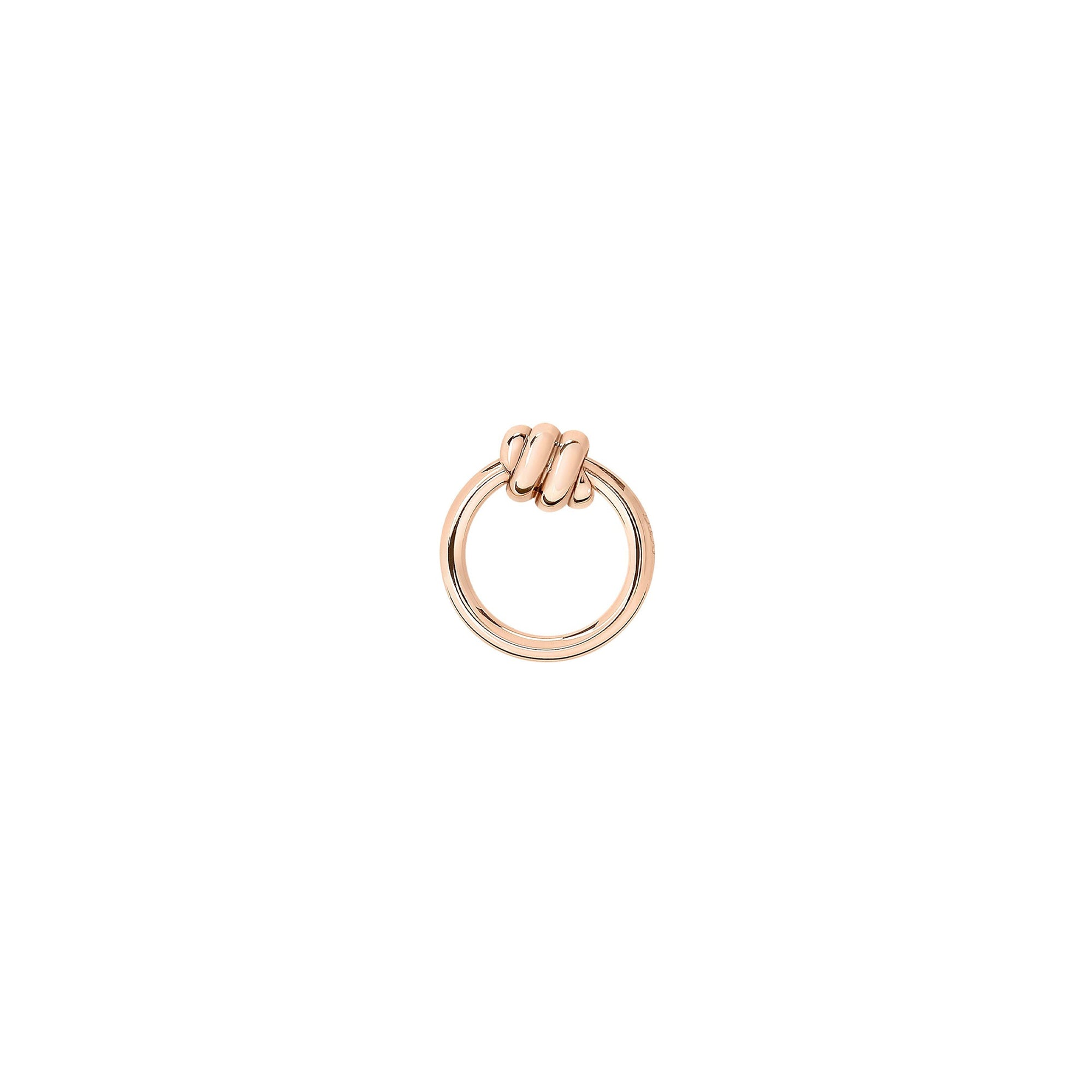 Nodo rose gold Stud Half-pair earring - Rose Gold