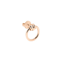 Nodo rose gold Stud Half-pair earring - Rose Gold