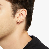 Nodo rose gold Stud Half-pair earring - Rose Gold