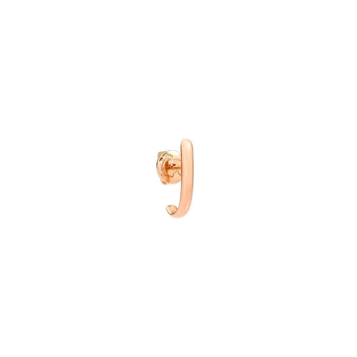 Essentials rose gold staple Half-pair Earring - Rose Gold