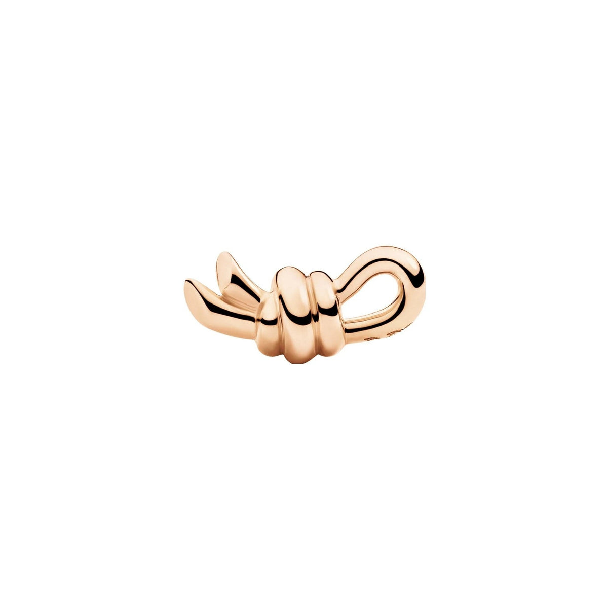 Nodo rose gold Stud Half-pair right Earring - Rose Gold