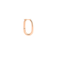 Essential rose gold hoop Half-pair Earring - Rose Gold