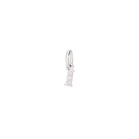 Precious letter I white gold & diamonds Charm - White Gold
