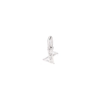 Precious letter X white gold & diamonds Charm - White Gold