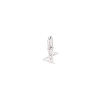 Precious letter X white gold & diamonds Charm - White Gold
