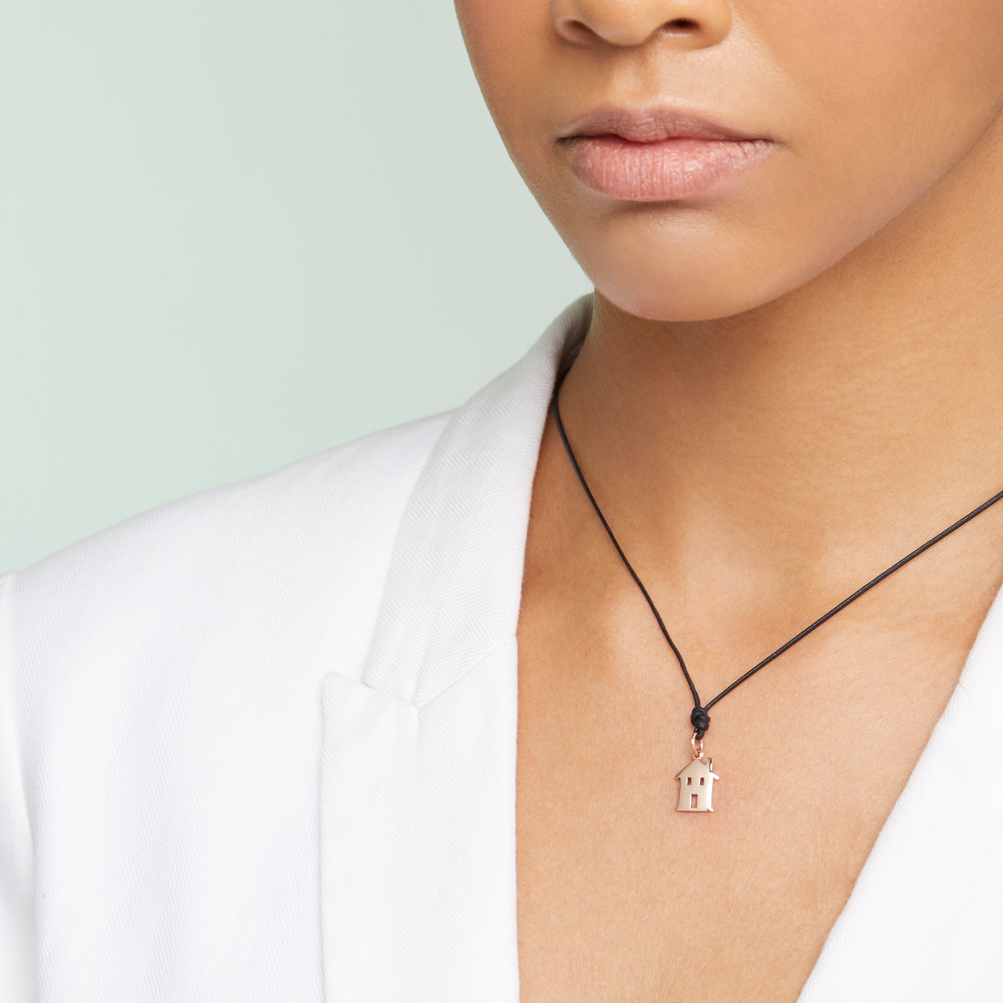 House rose gold Charm - Rose Gold