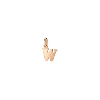 Letter W in 9K Rose Gold - Rose Gold