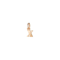 Letter X in 9K Rose Gold - Rose Gold