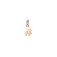 Hashtag rose gold Charm - Rose Gold