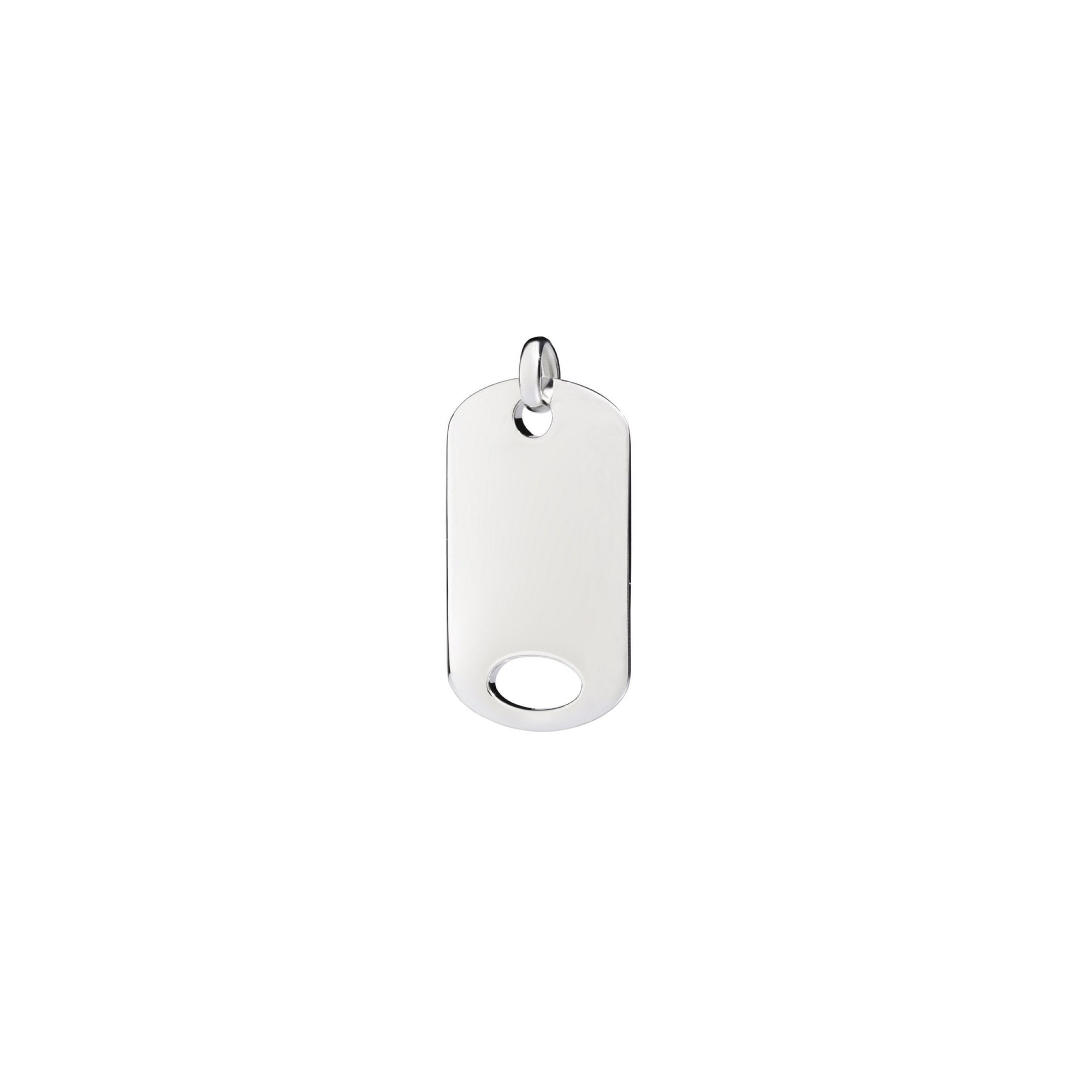 Plaquette tag silver Charm - Silver