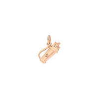Sagittarius charm in 9K rose gold Black cord included - Rose Gold