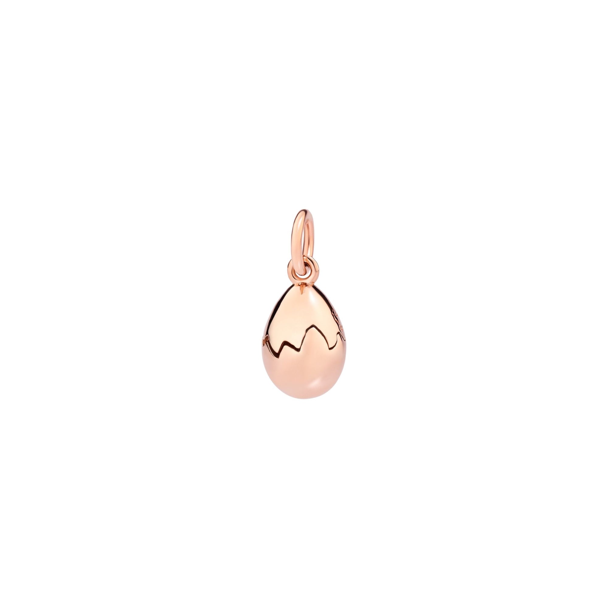 Egg charm in 9K rose gold  - Rose Gold