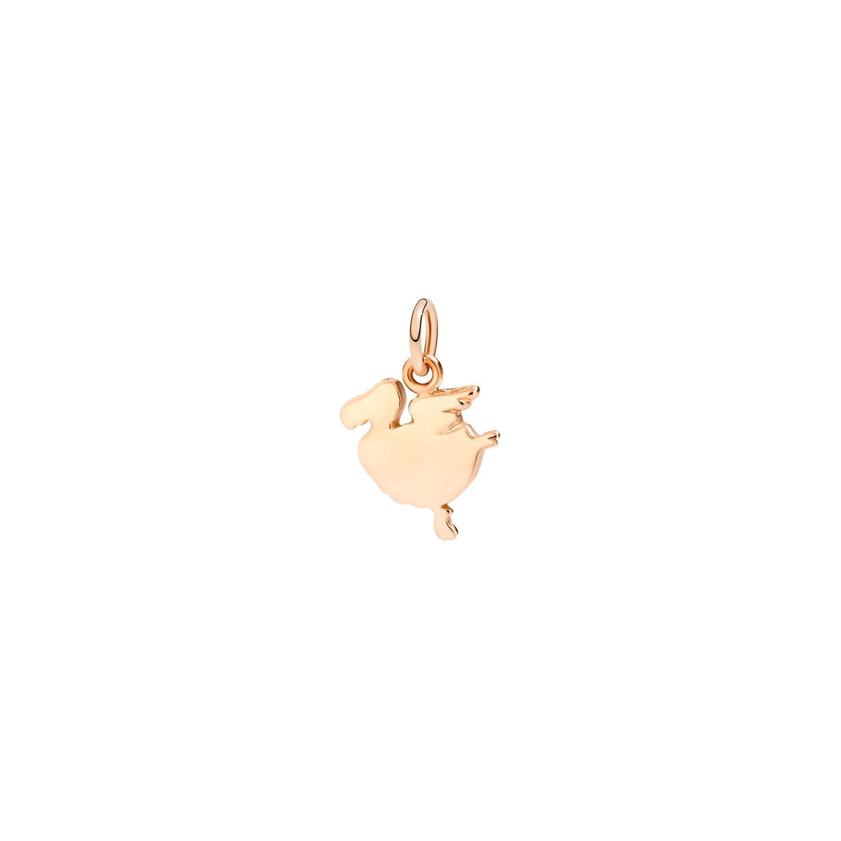 Flying dodo rose gold Charm - Rose Gold