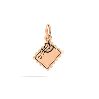 St moritz stamp rose gold Charm - Rose Gold